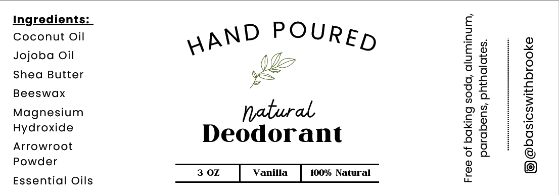 Vanilla (Baking Soda Free) 🌿